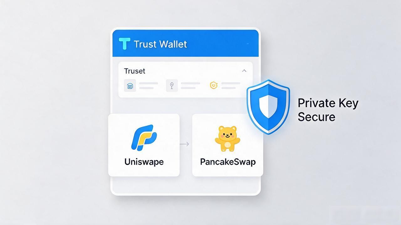Trust钱包与去中心化货币的实际结合_Trust钱包连接DApp新手指南_Trust钱包跨链换币使用体验