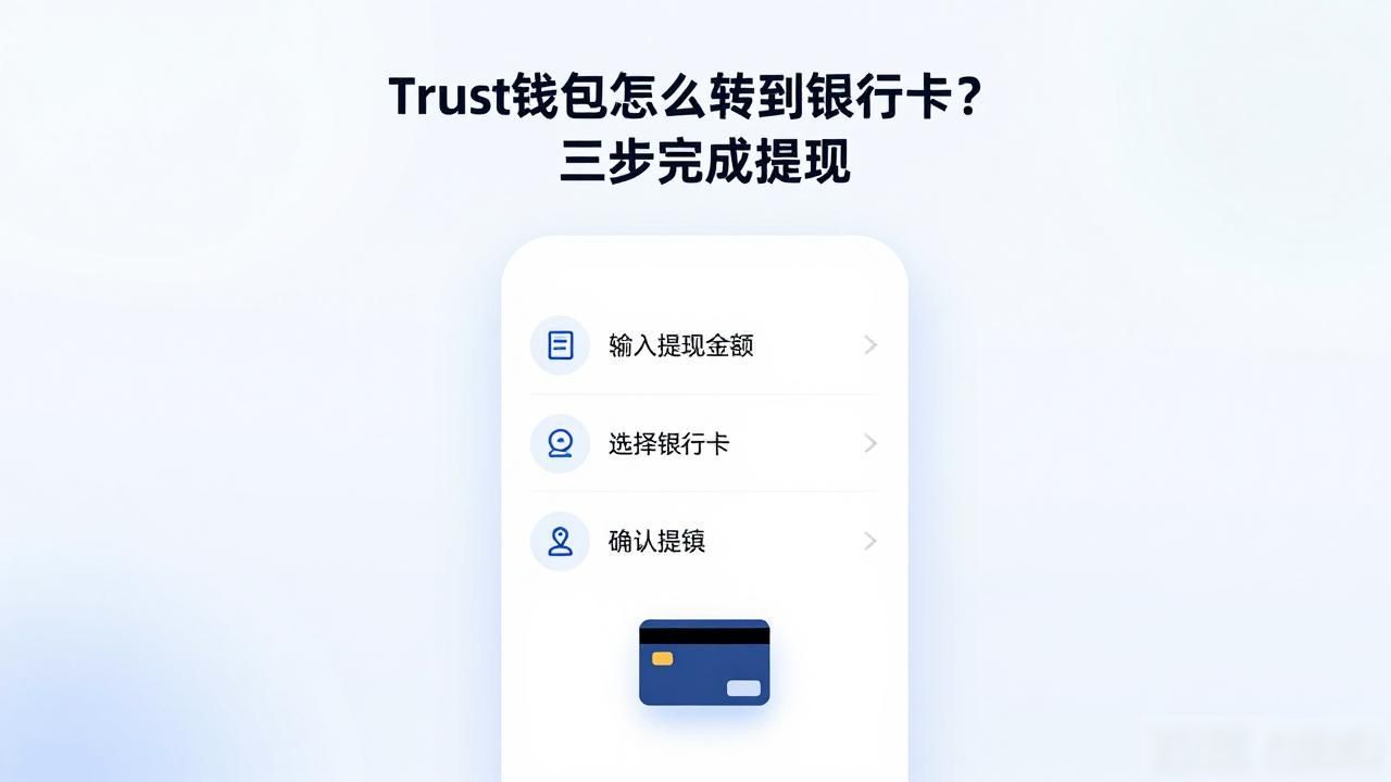 Trust钱包怎么转到银行卡？三步完成提现