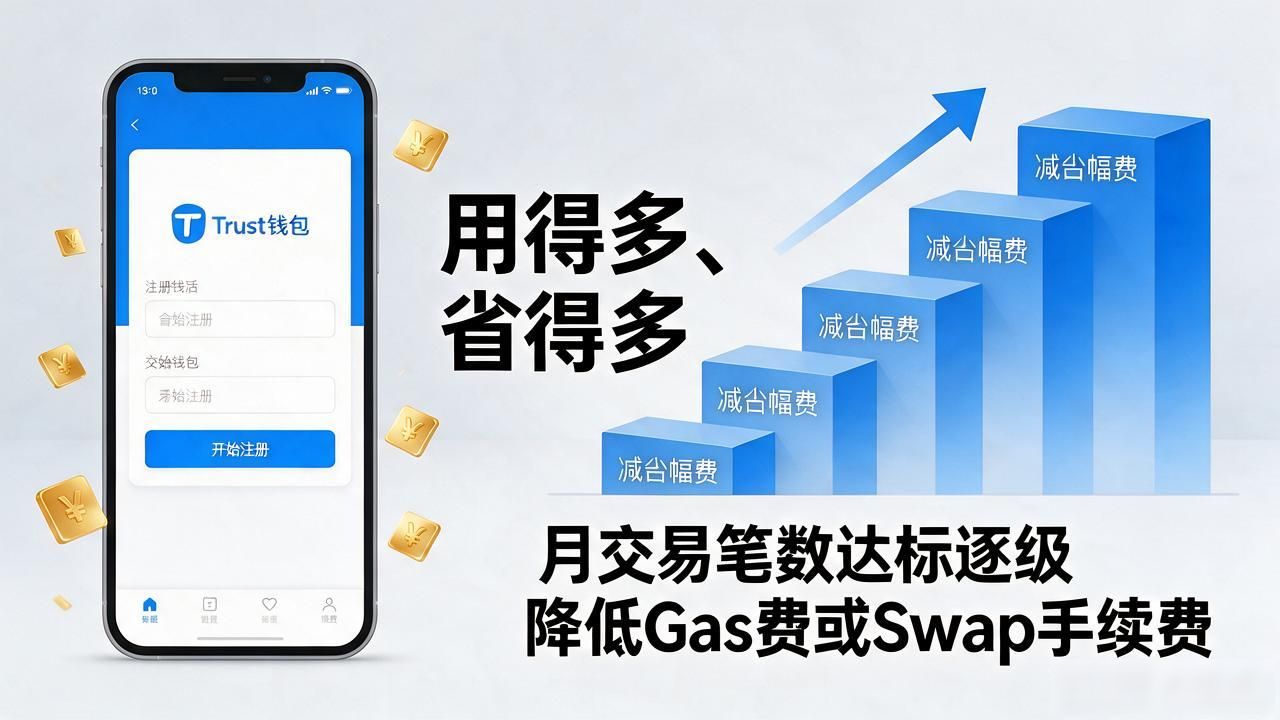 Trust钱包如何对注册用户进行有效激励?_Trust钱包新链上线空投_Trust钱包交易手续费阶梯减免