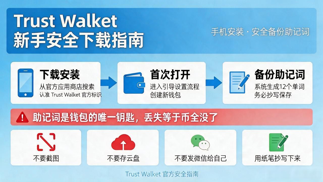助记词备份安全_Trust Wallet下载官网_新手须知:如何在手机上顺利下载Trust Wallet最新版本并安全使用!