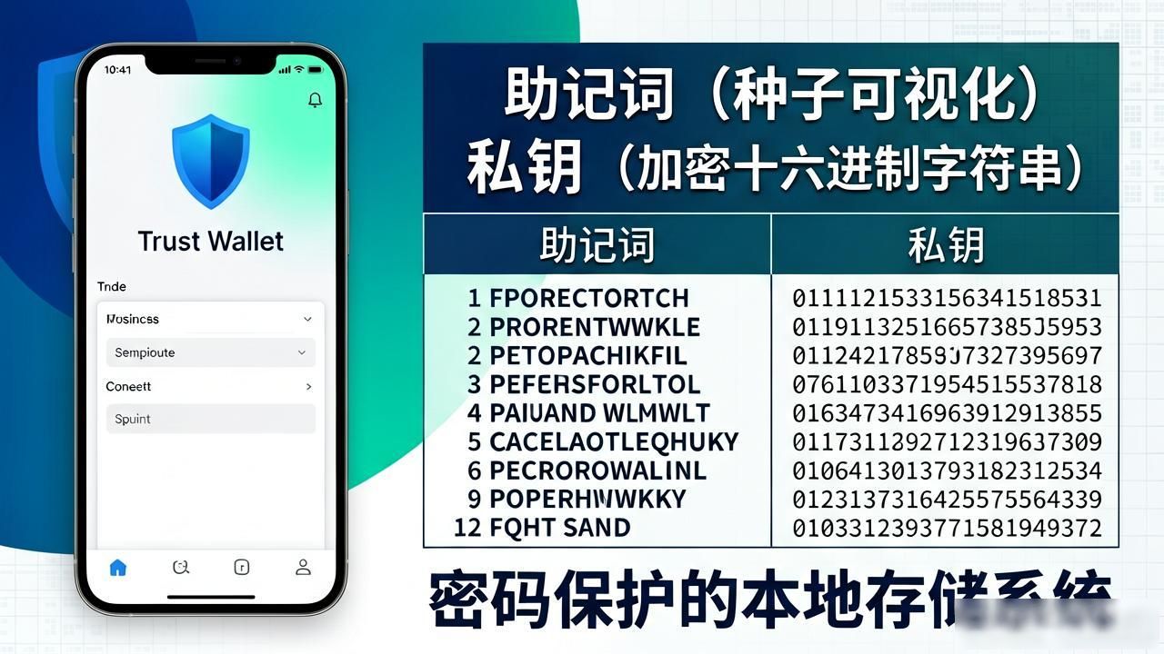 私钥与助记词的区别_Trust Wallet助记词如何使用_trust钱包怎么没有密钥