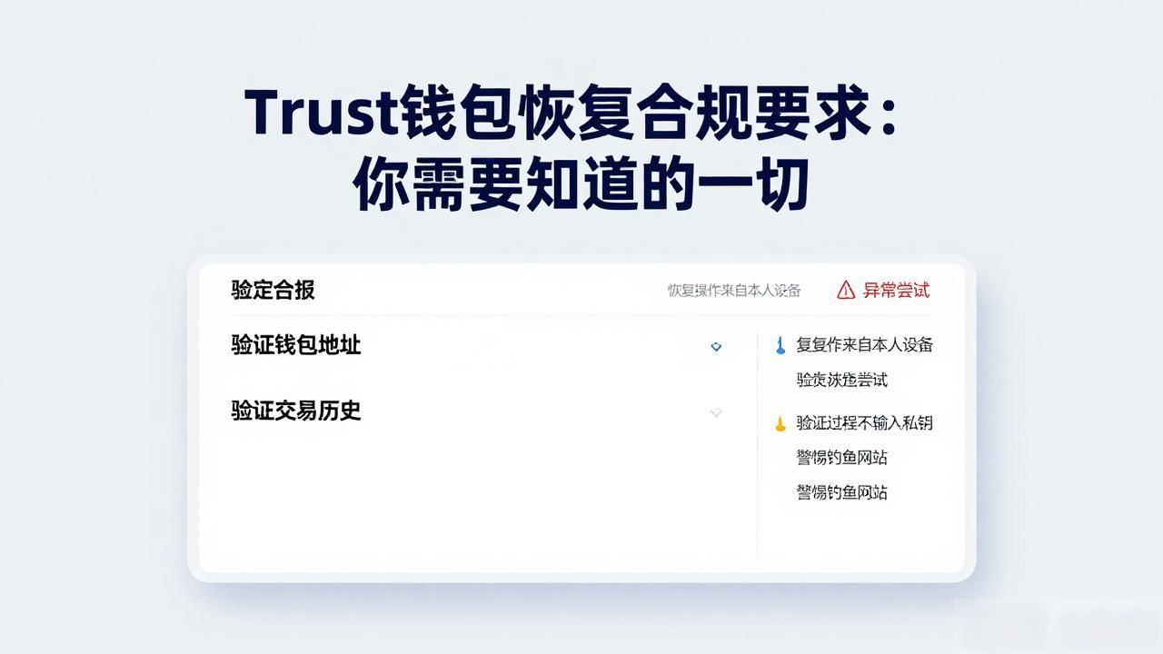 Trust钱包恢复流程_助记词合规管理_Trust钱包恢复流程中要求的合规性