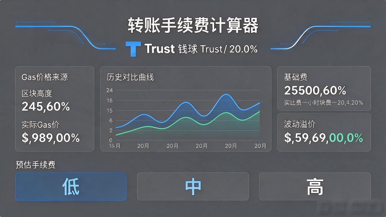 Trust钱包转币手续费怎么算 网络费能不能看得更明白