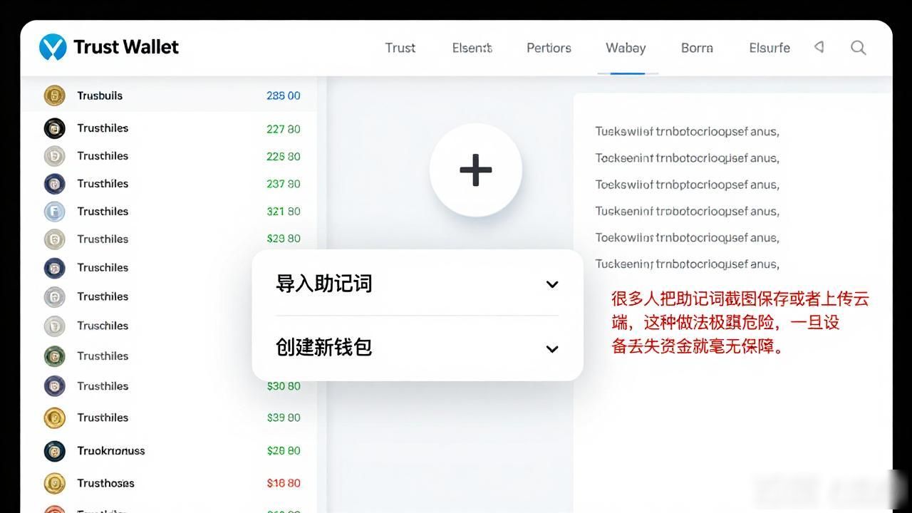 Trust Wallet 官网用户的市场引导与体验_Trust Wallet官网 注册流程_助记词安全备份