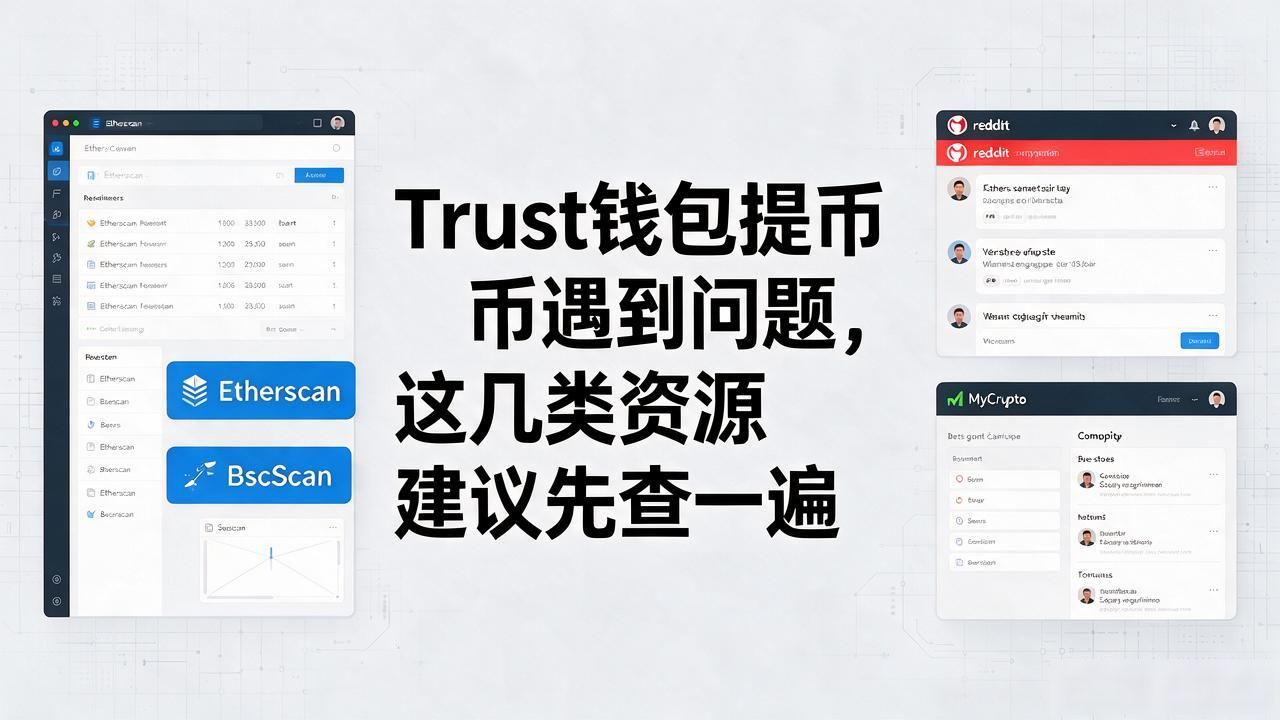 Trust钱包提币遇到问题，这几类资源建议先查一遍