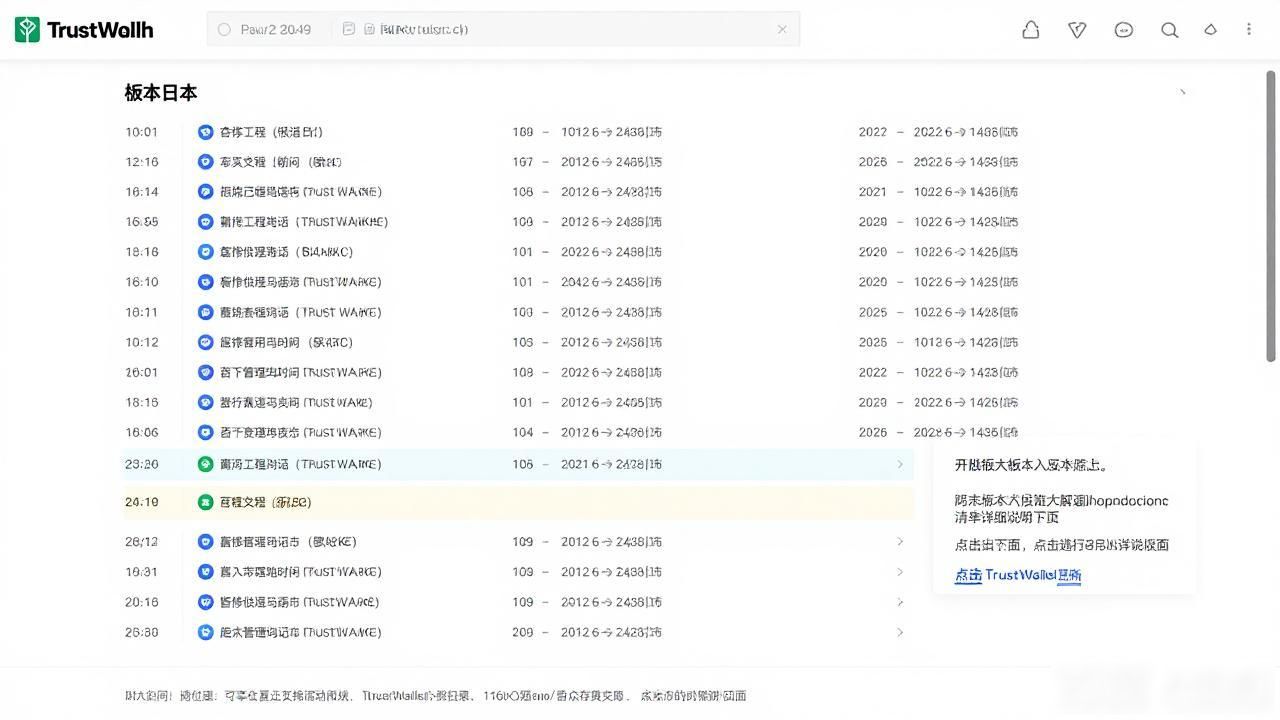 Trust Wallet怎么查更新日志？官网查功能介绍攻略