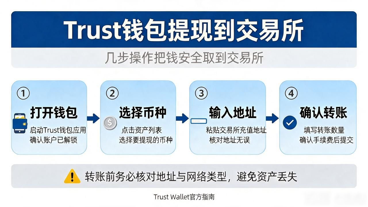 Trust钱包提币到交易所详细教程_trust钱包的币如何提现_USDT选错网络导致丢失怎么办