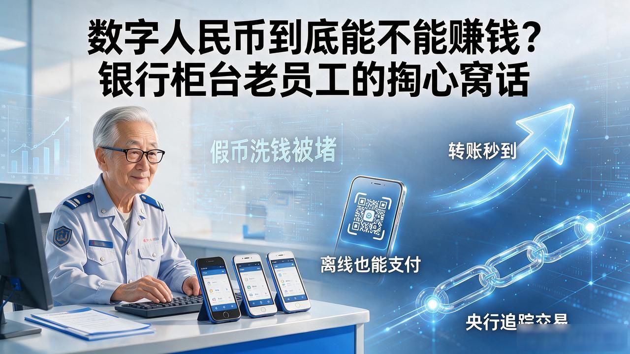 数字人民币到底能不能赚钱？银行柜台老员工的掏心窝话