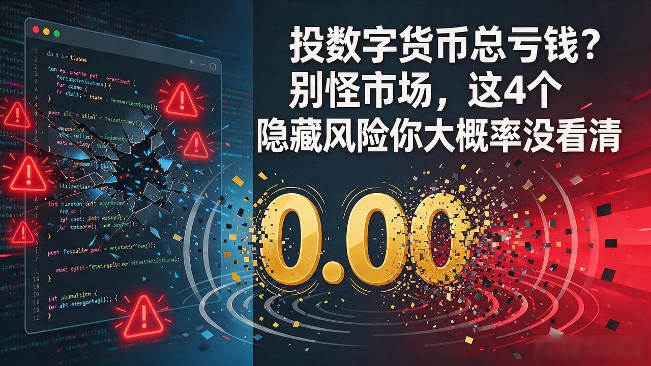 投数字货币总亏钱？别怪市场，这4个隐藏风险你大概率没看清