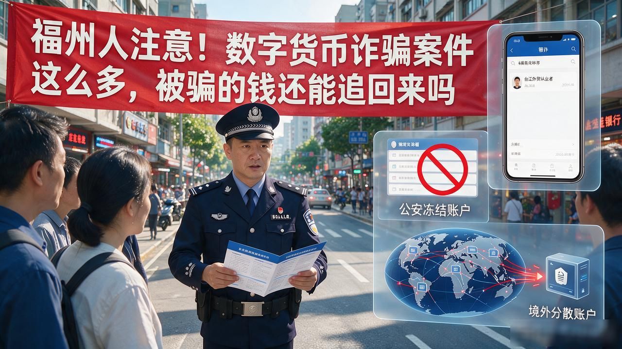 福州人注意！数字货币诈骗案件这么多，被骗的钱还能追回来吗