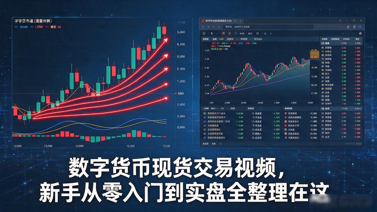 数字货币现货交易视频大全，新手从零入门到实盘全整理在这