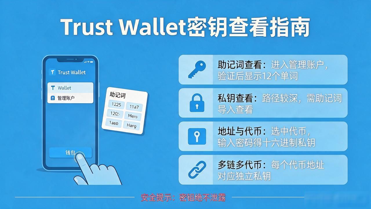 助记词私钥找回方法_trust wallet钱包怎么看密钥_Trust Wallet 密钥查看路径