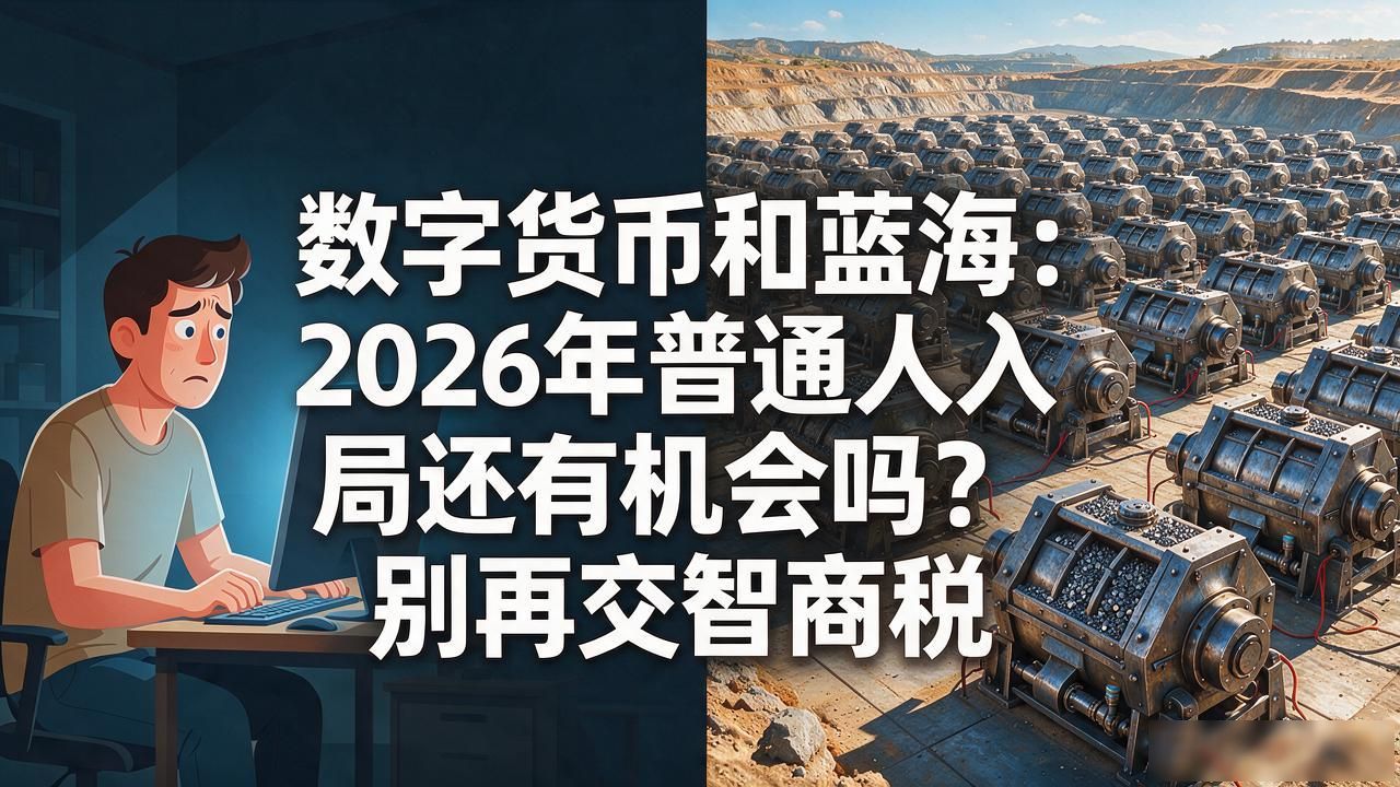 数字货币和蓝海：2026年普通人入局还有机会吗？别再交智商税