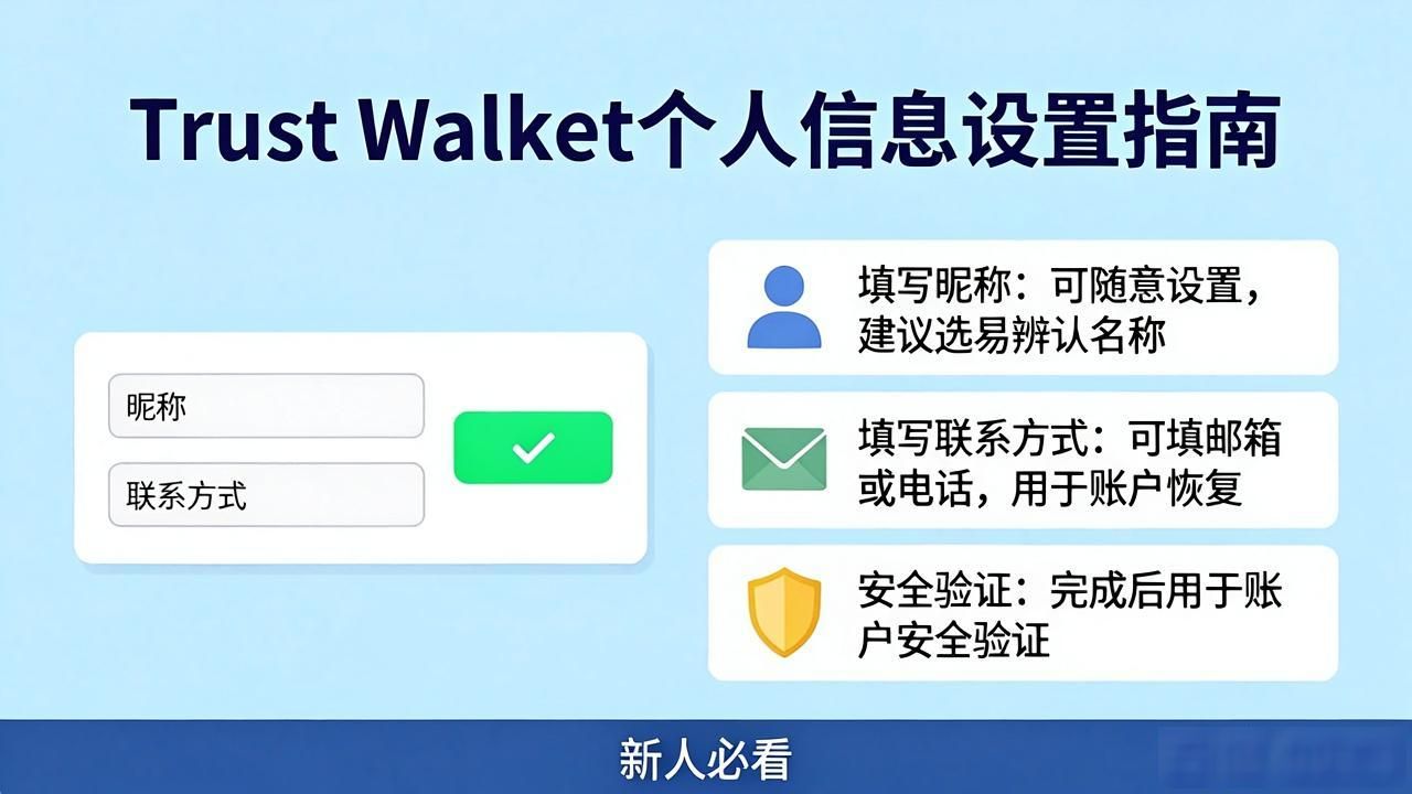 Trust Wallet设置个人信息教程_使用 Trust Wallet 如何轻松设置个人信息?_去中心化钱包个人资料设置