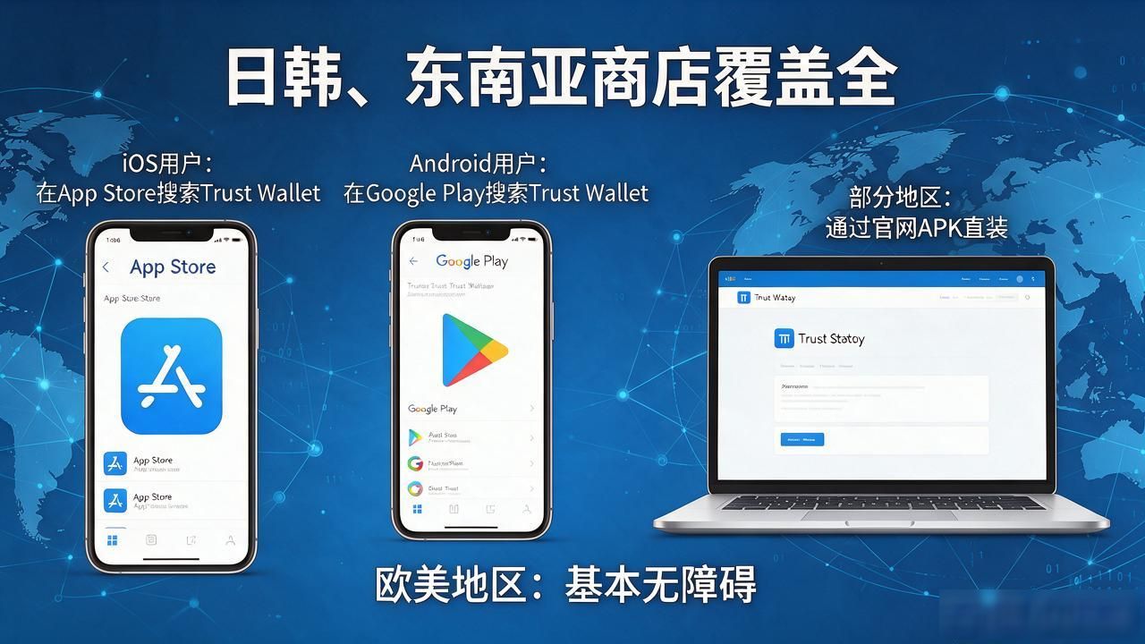 不同国家Trust Wallet下载地址怎么找，一篇说清