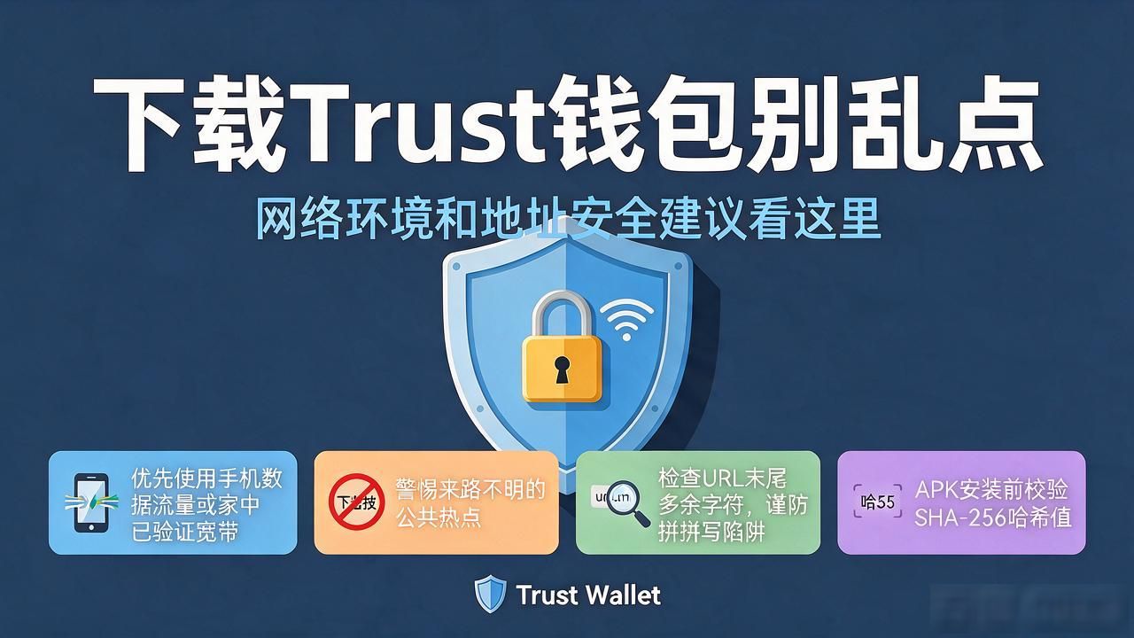 下载Trust钱包别乱点，网络环境和地址安全建议看这里