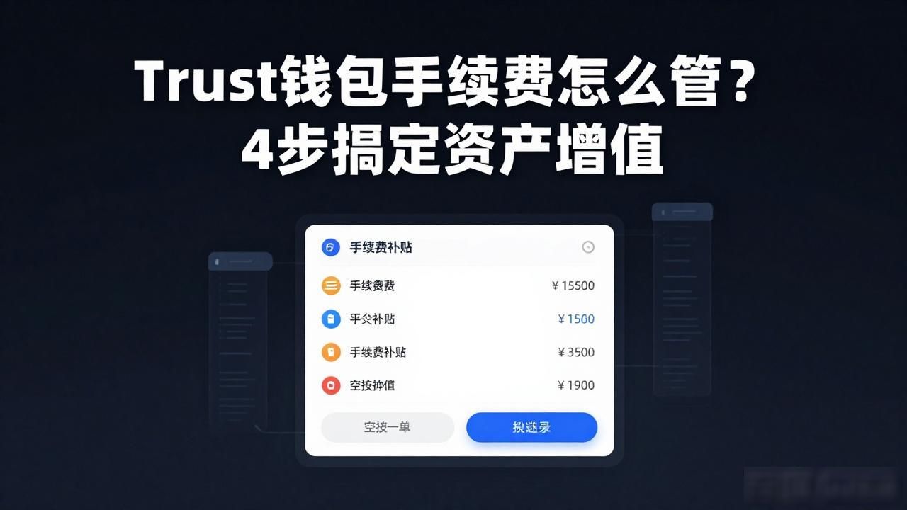 Trust钱包用户如何利用手续费进行资产管理？_Trust钱包转账Gas费重新分配_高频链低波时段手续费策略