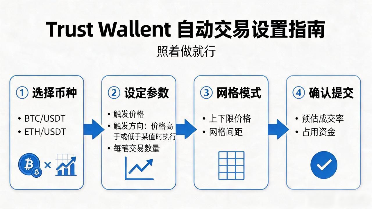 Trust Wallet条件单设置教程_如何在 Trust Wallet App 中设置自动交易？_Trust Wallet自动交易功能怎么用