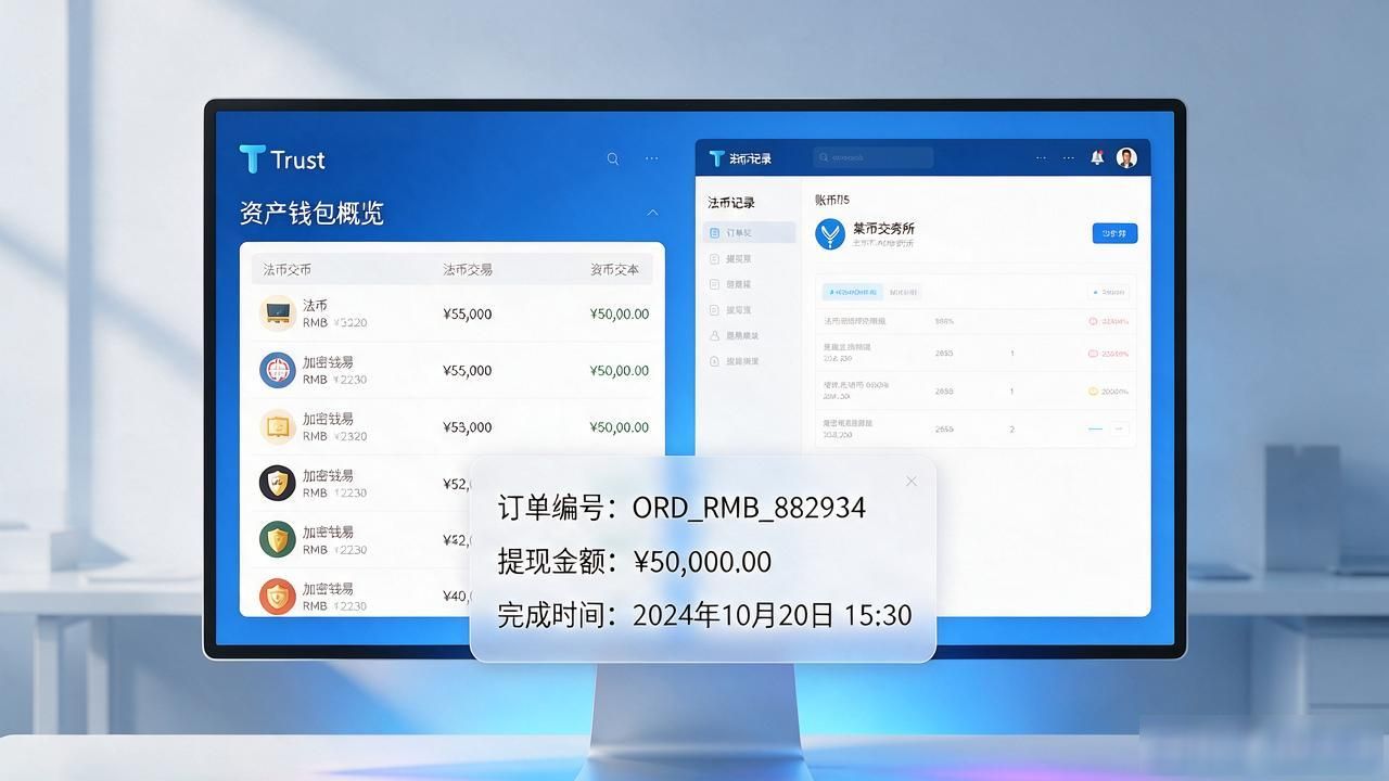 Trust钱包提现人民币后如何获取凭证？_Trust钱包提币链上凭证_交易所法币提现记录