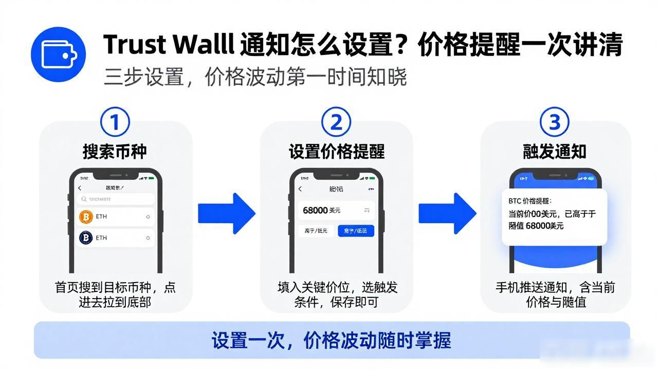 Trust Wallet 通知怎么设置？价格提醒一次讲清