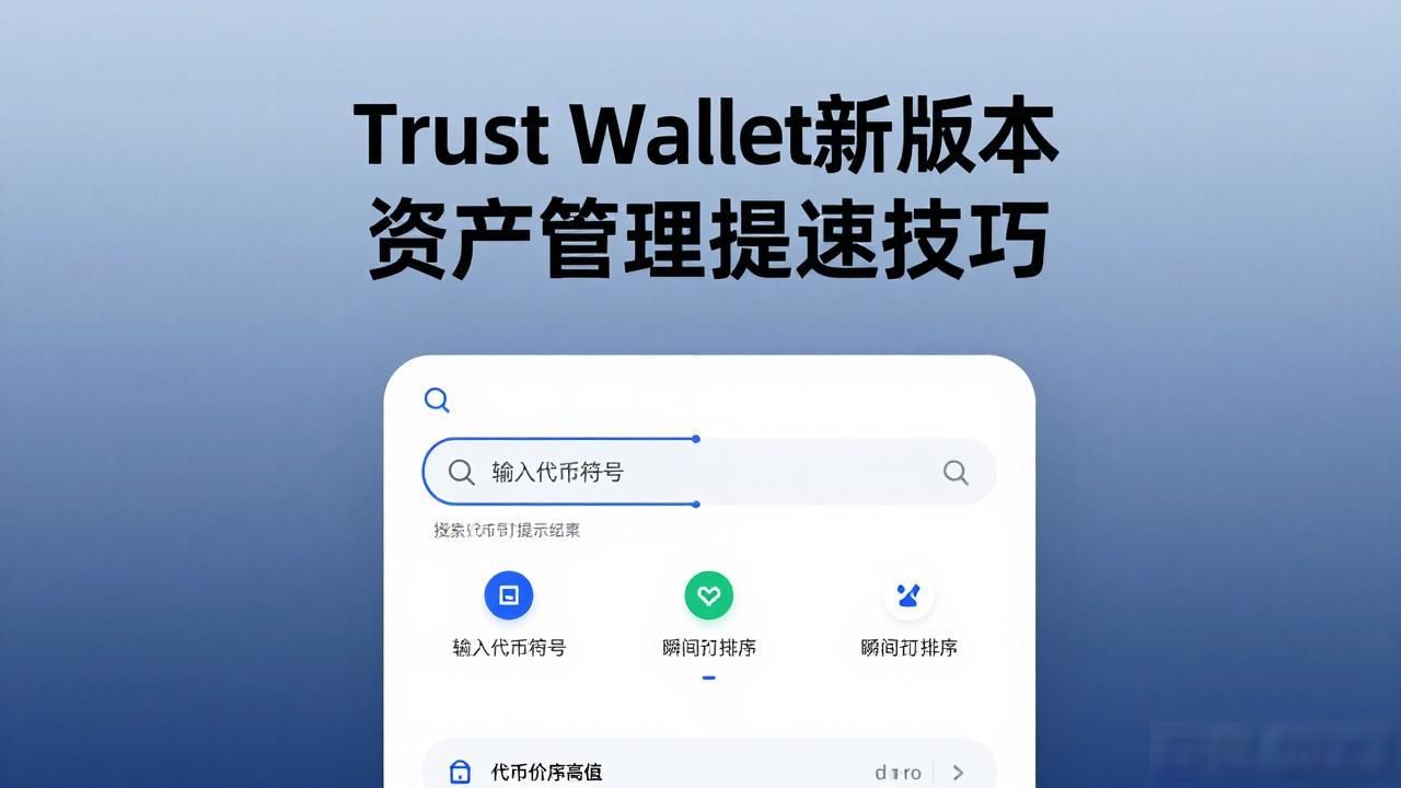 Trust Wallet 中的新版本如何加速资产管理？_Trust Wallet资产分组优化_Trust Wallet新版功能