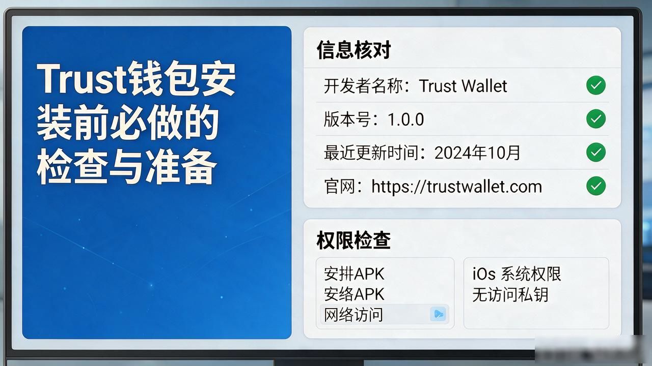 Trust钱包下载渠道_Trust钱包安装步骤_避免下载失误：确认Trust钱包应用安装前的必要检查与准备工作！