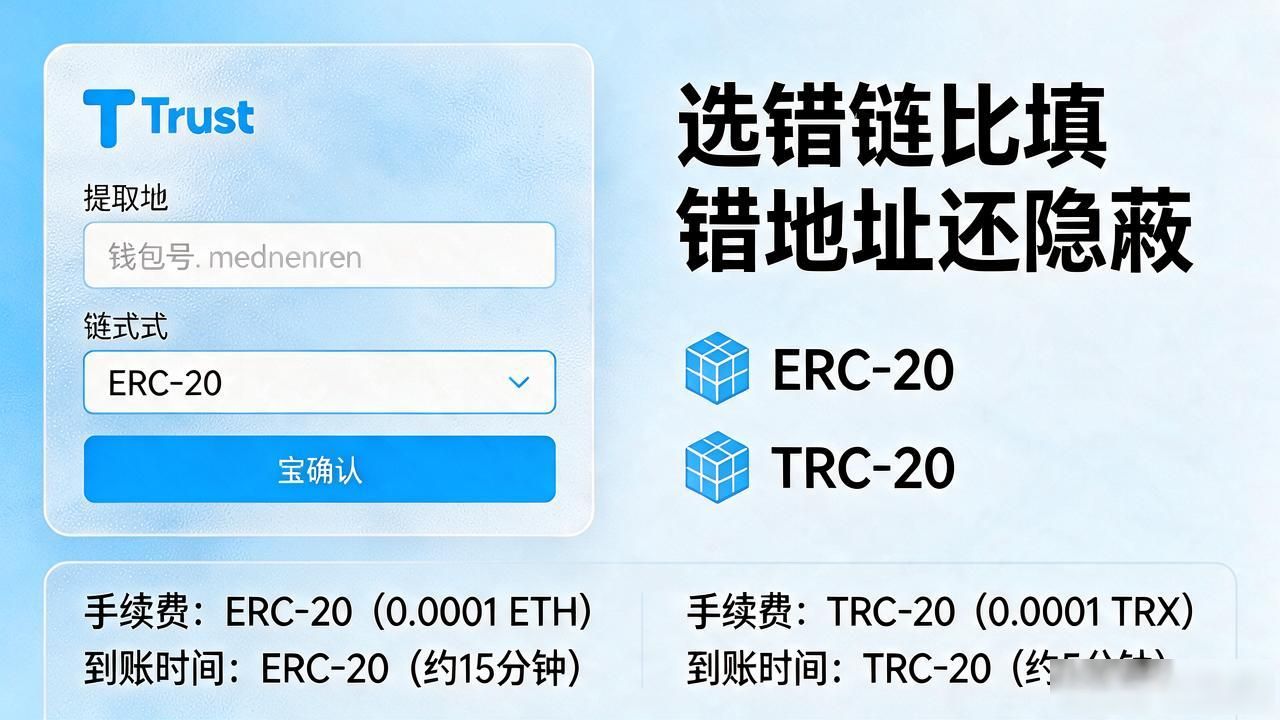 Trust钱包提款地址核对方法_Trust钱包用户如何确保提款信息的准确?_选错链导致资产损失防范