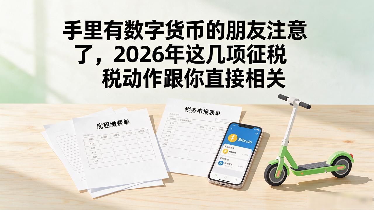 手里有数字货币的朋友注意了，2026年这几项征税动作跟你直接相关