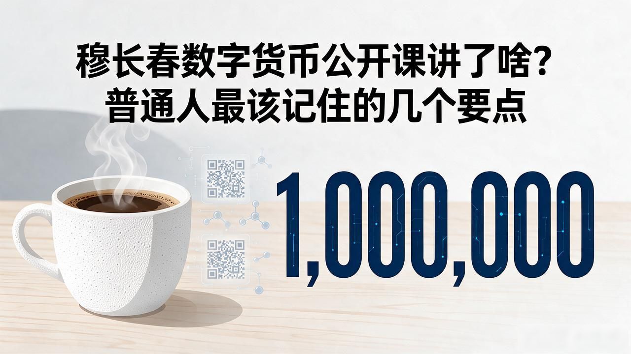 穆长春数字货币公开课讲了啥？普通人最该记住的几个要点