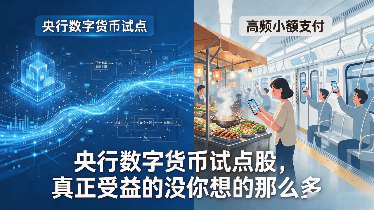 央行数字货币试点股，真正受益的没你想的那么多