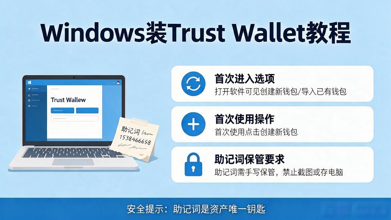 新手友好的去中心化钱包安装步骤_Windows电脑安装配置Trust Wallet教程_Windows电脑如何安装Trust Wallet?